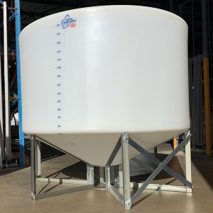 1500L Cone Bottom Tank - 1500 Dia